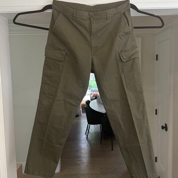 Uniqlo - Olive / Khaki Cargo Pants - Size XL (Waist=36) - Picture 3 of 15